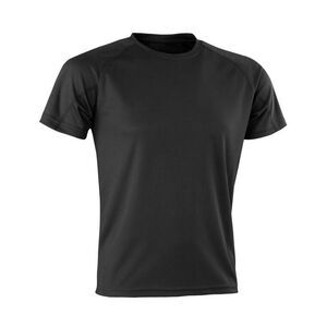 Spiro Mens Impact Aircool T-Shirt / Black